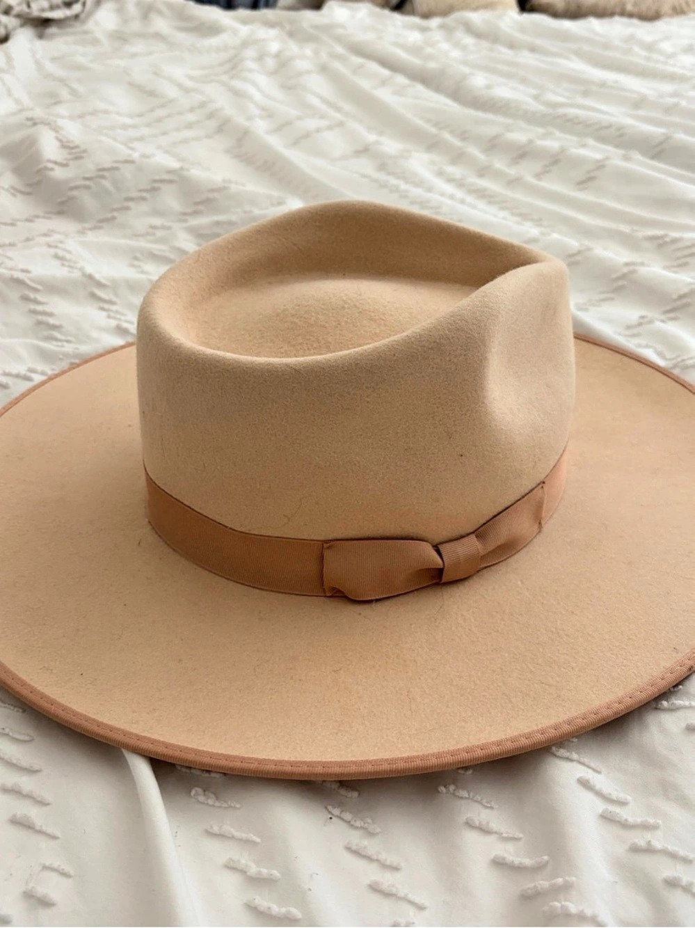Lack of Color Ivory Rancher Wide Brim Hat in Beige